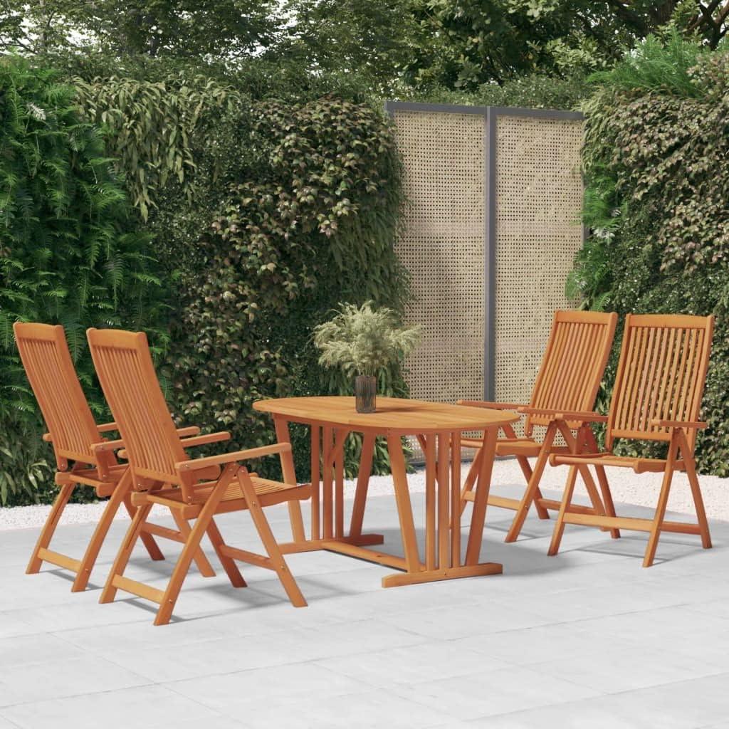 Gather'Round: A Rustic 5-Piece Patio Set for Cozy Outdoor Dining