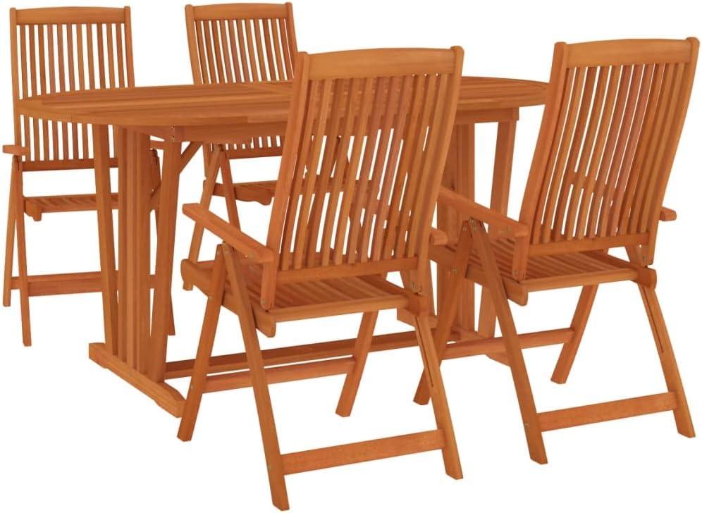 Gather'round: A Rustic 5-Piece patio Set for Cozy Outdoor Dining