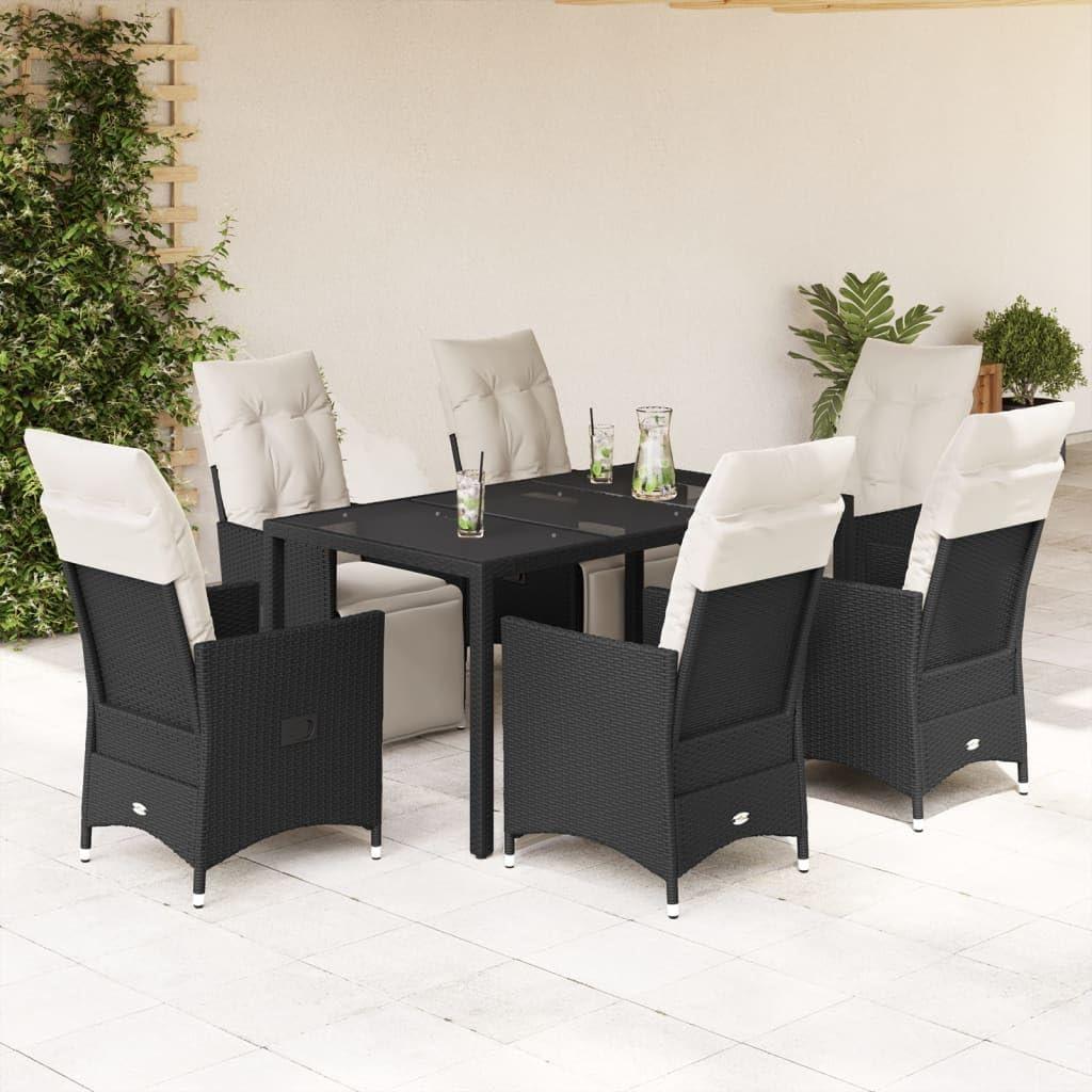 Gather Round Experiencing Comfort And Style With The Black Garden Dining Set