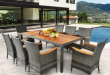 Gathered Around Comfort: Exploring a 9-Piece Patio Dining Set