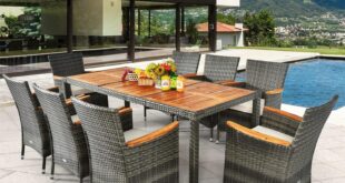 Gathered Around Comfort: Exploring a 9-Piece Patio Dining Set