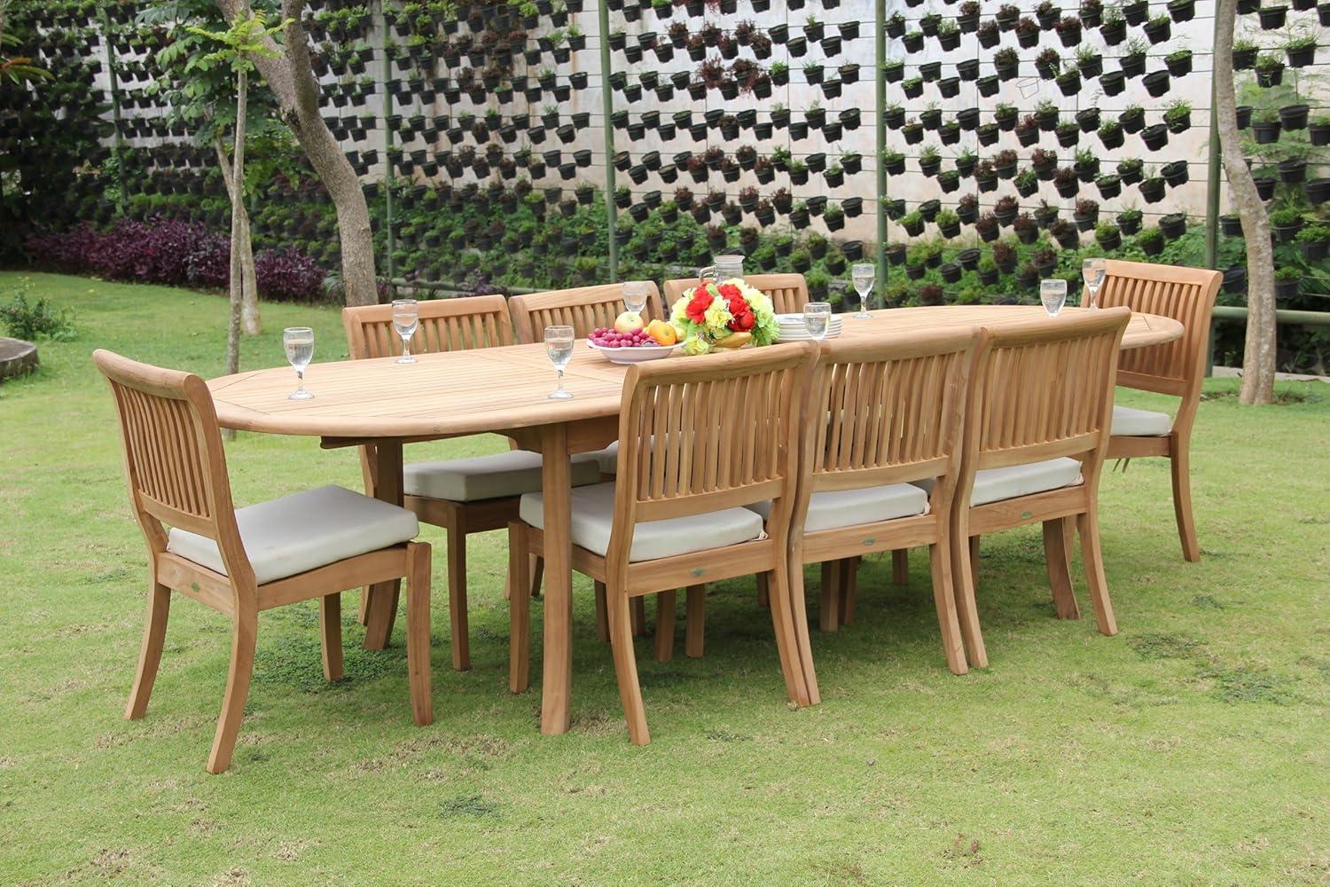 Gathered Around Elegance Exploring The 9 Pc Teak Dining Set