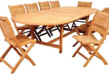 Gathered Around The Amazonia Teak Stylish Spacious Patio Dining
