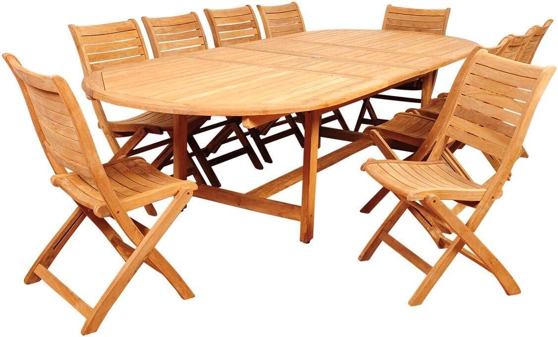 Gathered Around The Amazonia Teak Stylish Spacious Patio Dining