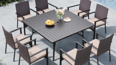 Gathered Around The Mfstudio Patio Set Space Comfort And Style