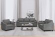 Gathered Comfort Exploring A Dark Gray 3 Piece Sofa Set