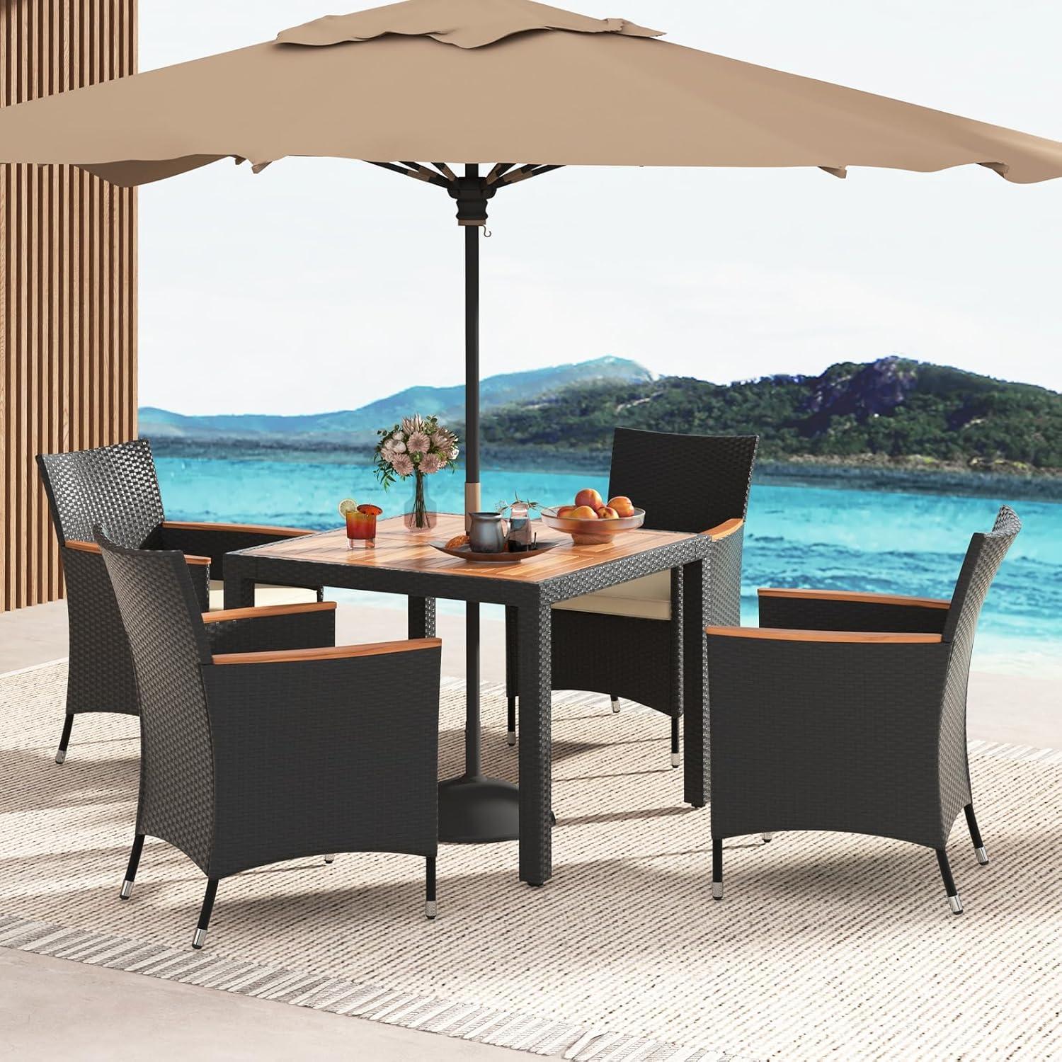 Gathered Comfort: Exploring the Tangkula Patio dining set's Appeal