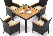 Gathered Comfort Exploring The Tangkula Patio Dining Set Appeal