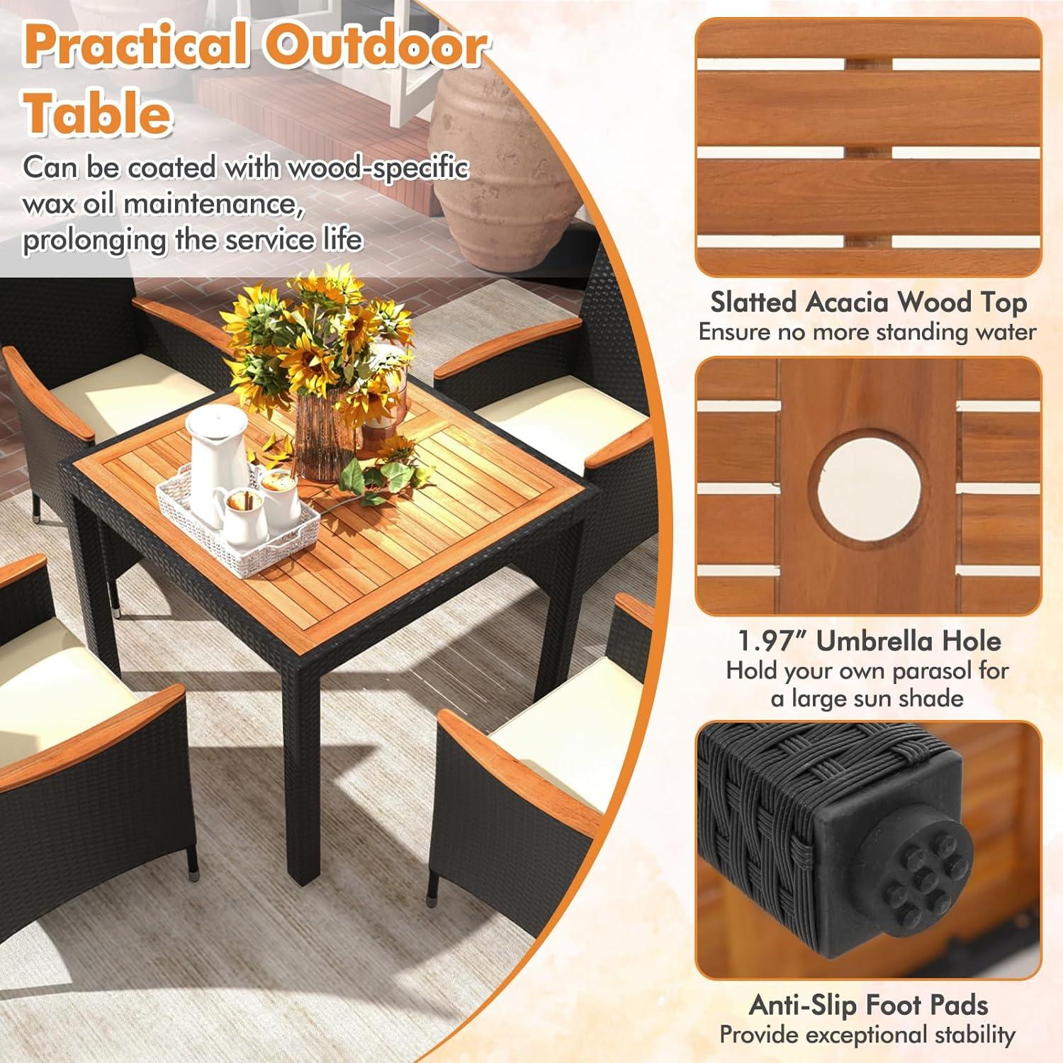 Gathered Comfort: Exploring the Tangkula Patio Dining Set's Appeal