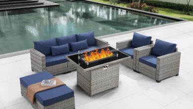 Gathering Around Style Exploring A 6 Piece Patio Set With Fire Pit