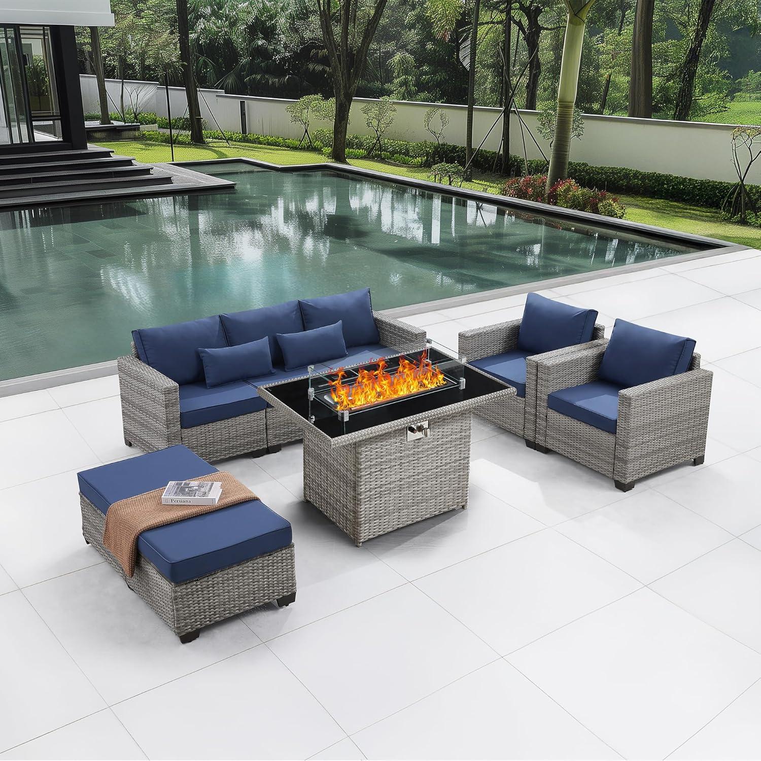 Gathering Around Style Exploring A 6 Piece Patio Set With Fire Pit