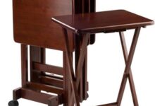 Gathering Around The Pemberly Row Walnut Snack Table Set