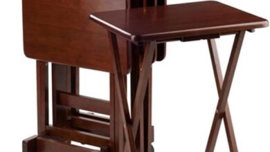 Gathering Around The Pemberly Row Walnut Snack Table Set