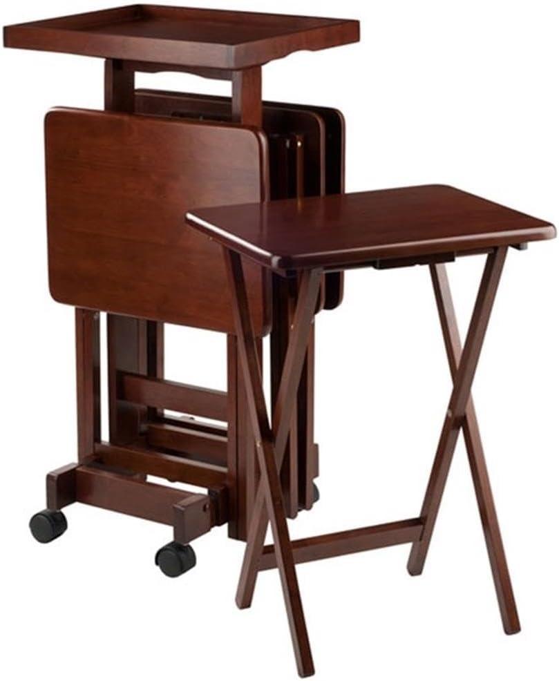 Gathering Around The Pemberly Row Walnut Snack Table Set