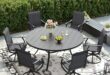 Gathering Around The Stylish And Sturdy Dify 7 Piece Patio Set