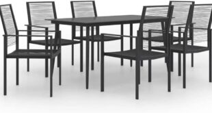 Gathering Comfort A Sleek 7 Piece Patio Set For Any Weather
