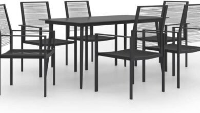 Gathering Comfort A Sleek 7 Piece Patio Set For Any Weather