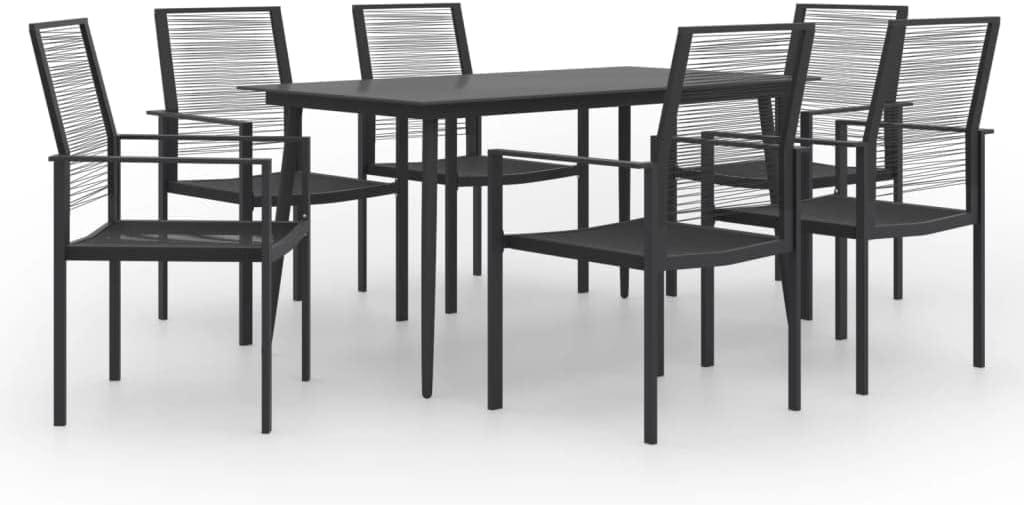 Gathering Comfort A Sleek 7 Piece Patio Set For Any Weather
