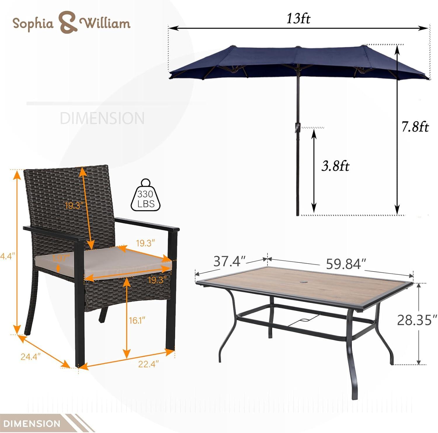 gathering Comfort and Style: Exploring the Sophia & William Patio Set