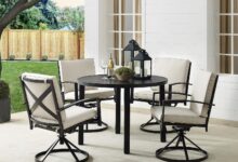 Gathering Comfort And Style With A Sturdy 5pc Outdoor Set