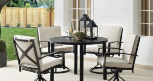 Gathering Comfort And Style With A Sturdy 5pc Outdoor Set