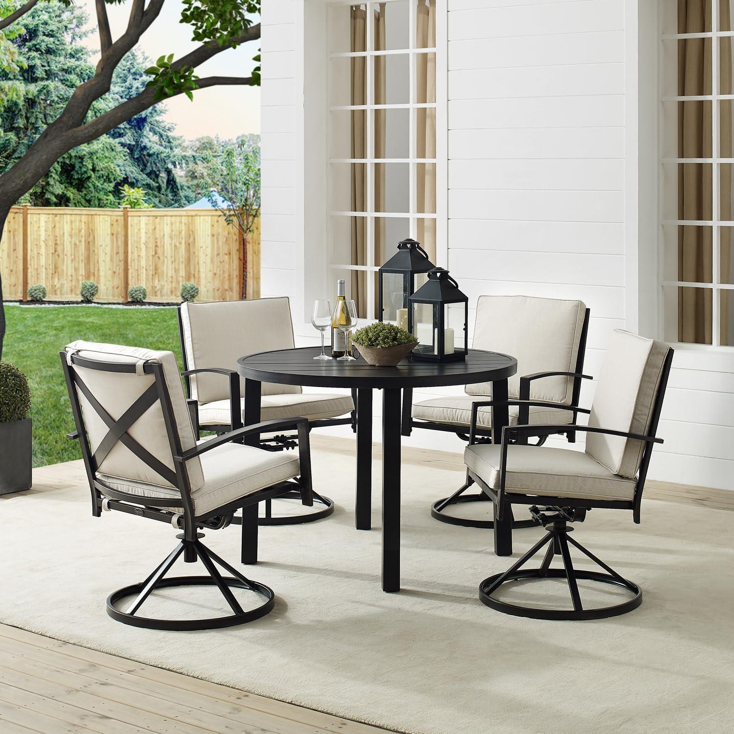 Gathering Comfort And Style With A Sturdy 5pc Outdoor Set