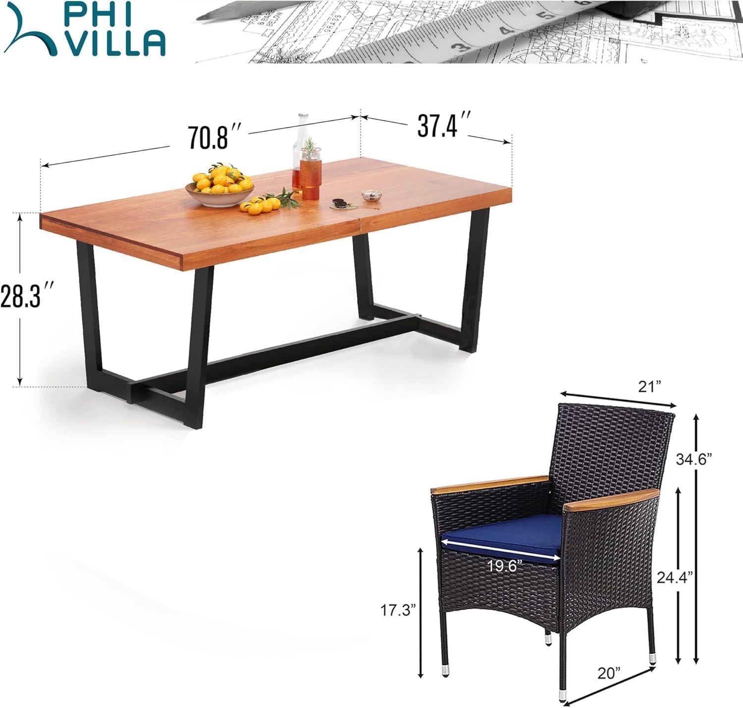 Gathering Comfortably: Exploring PHI VILLA's 7-Piece Outdoor Set