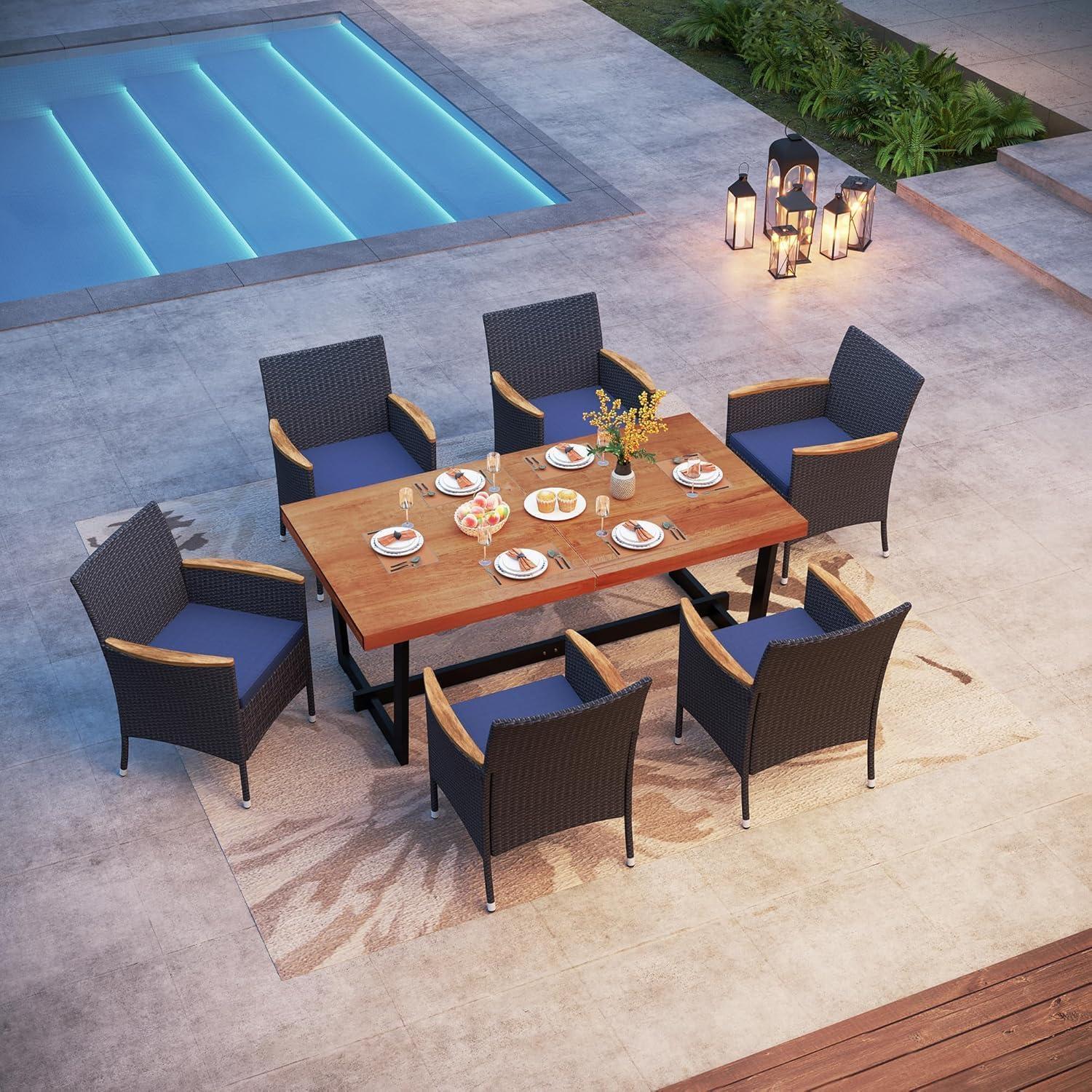 gathering Comfortably: Exploring PHI VILLA's 7-Piece Outdoor Set