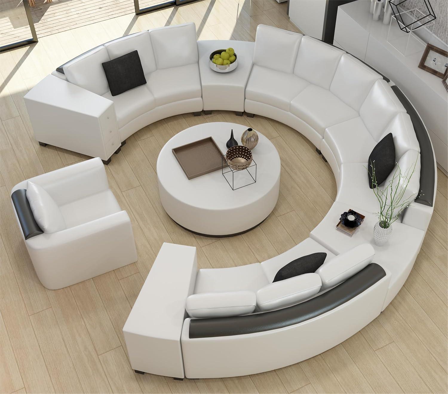 Gathering In Style Exploring The Modern Oversized Curved Sectional Sofa