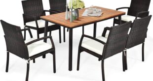 Gathering In Style The Tangkula 7 Piece Outdoor Dining Set Review