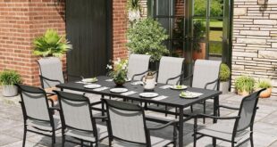 Gathering Outdoors Exploring The 8 Person Grey Patio Set