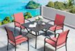 Gathering Outdoors Red Patio Dining Set That Blends Style Comfort