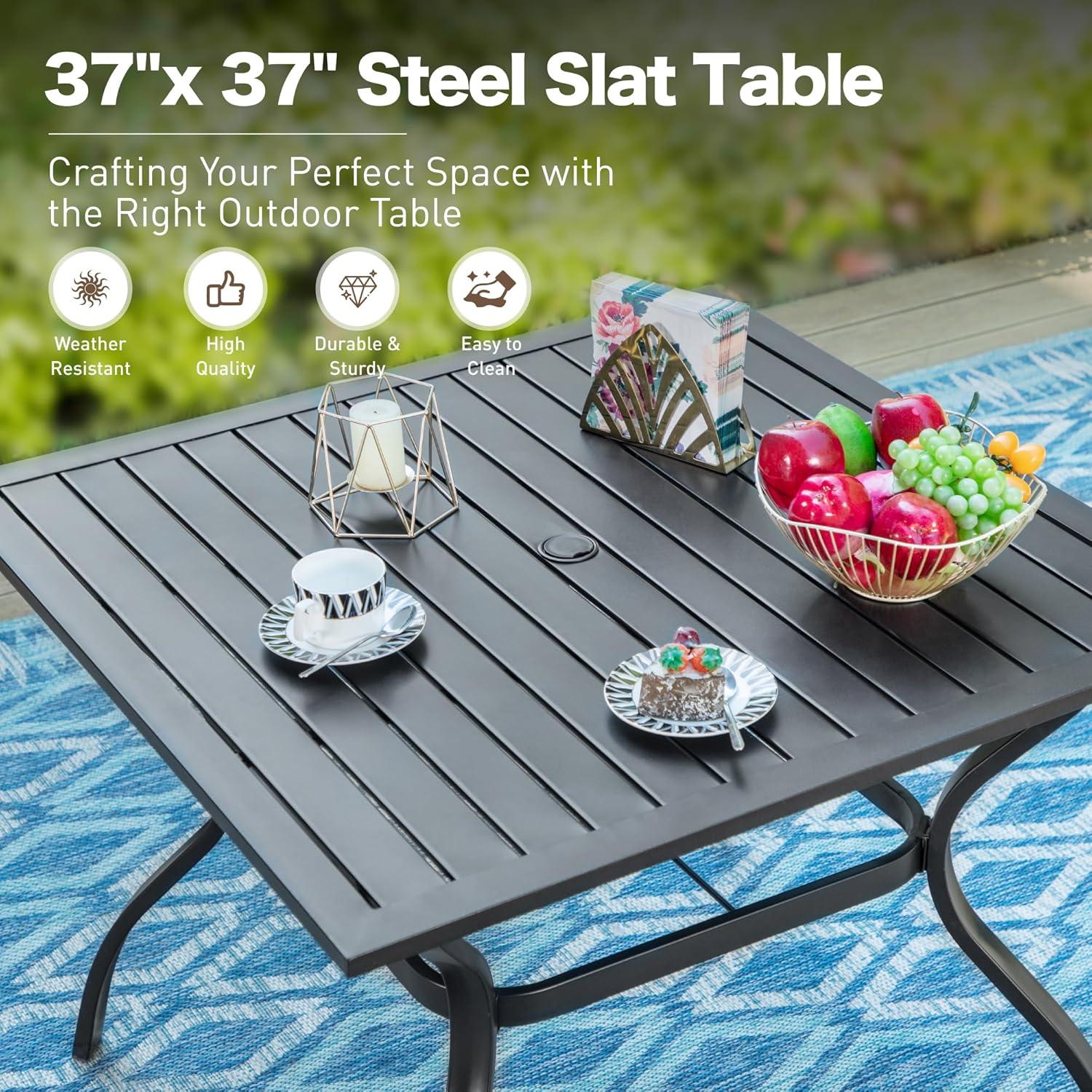 Gathering Outdoors: Red Patio Dining Set That Blends Style & Comfort