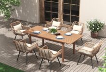 Gathering Together Exploring The Joivi Extendable Outdoor Dining Set