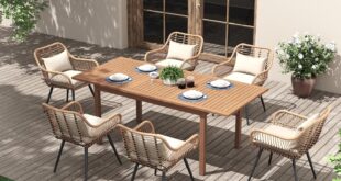 Gathering Together Exploring The Joivi Extendable Outdoor Dining Set