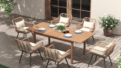 Gathering Together Exploring The Joivi Extendable Outdoor Dining Set