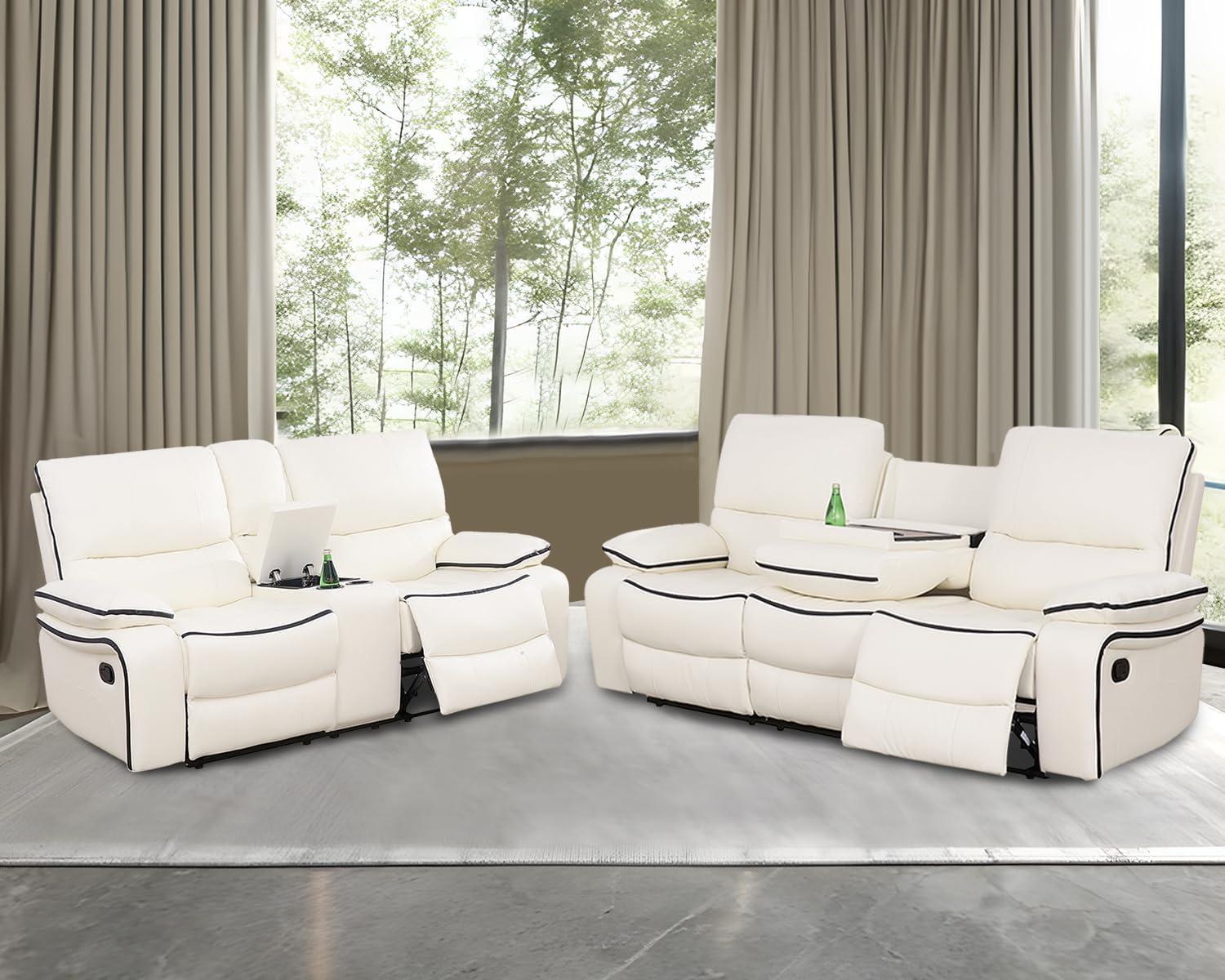 Gebadol Manual Recliner Sofa And Loveseat Set For Your Space