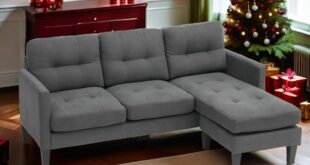 Glasflength L Shaped Sectional Couch Fits Your Small Space