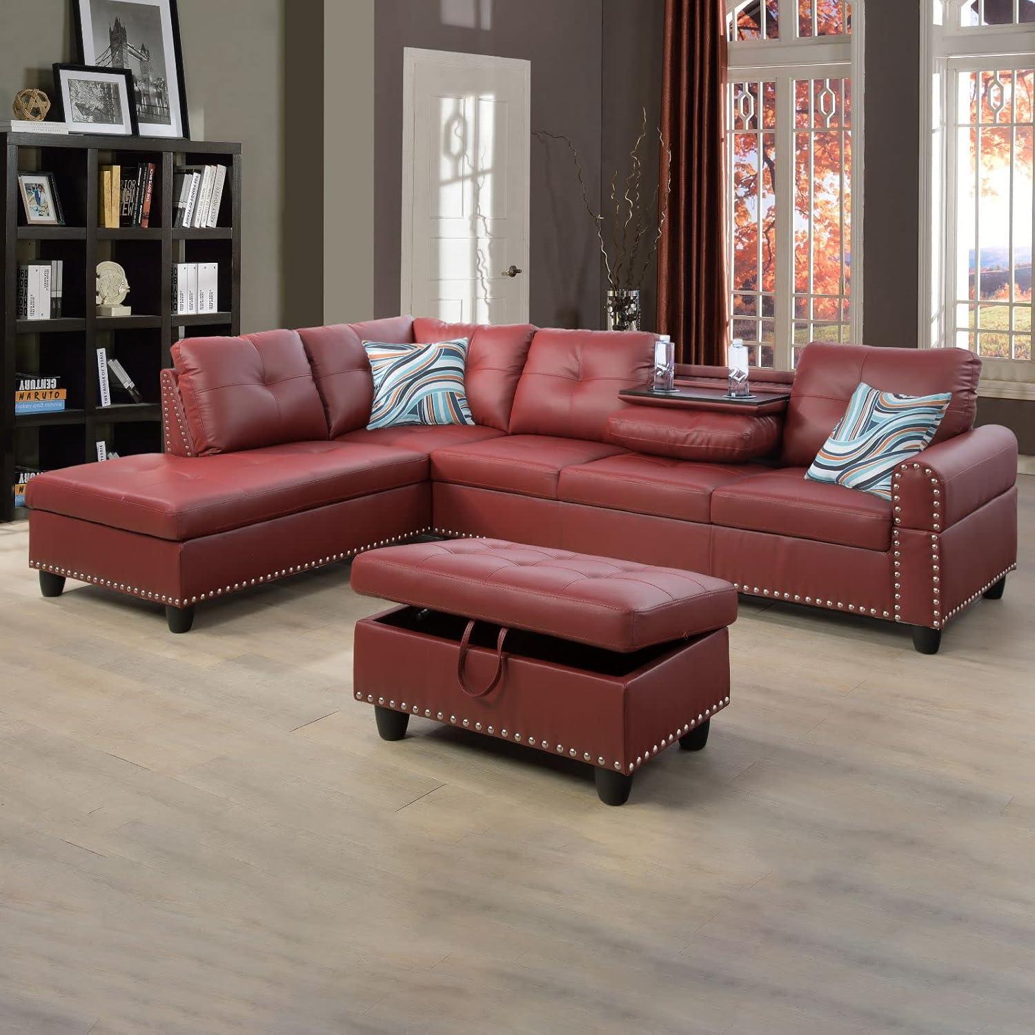 Goohome 3 Piece L Shaped Sectional Saves Your Small Space