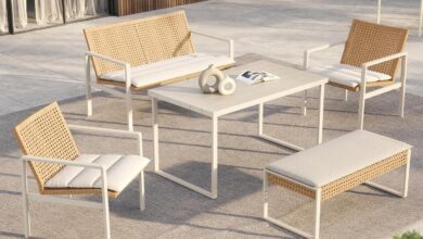 Grand Patio 5 Piece Outdoor Dining Set Fits Your Patio