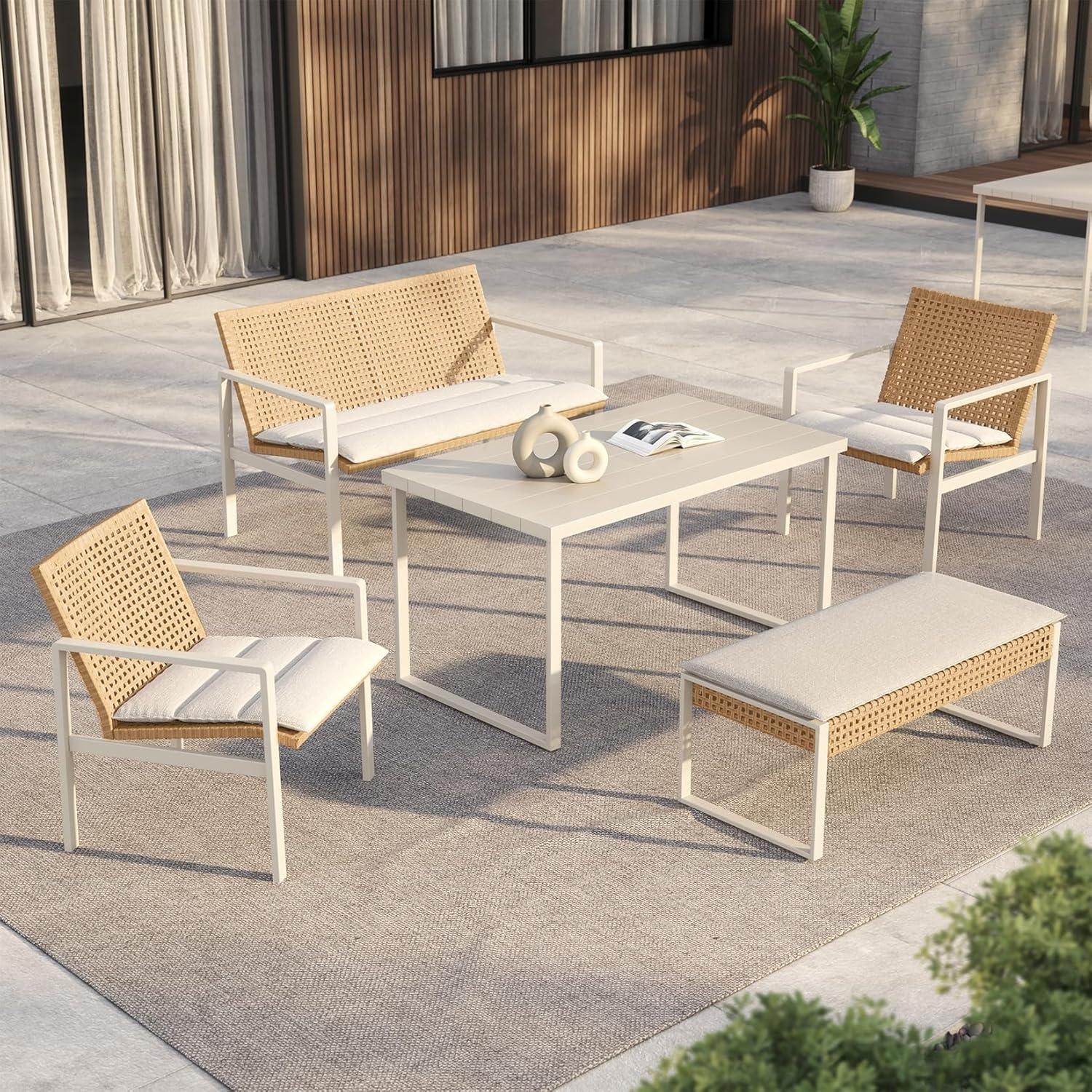 Grand Patio 5 Piece Outdoor Dining Set Fits Your Patio