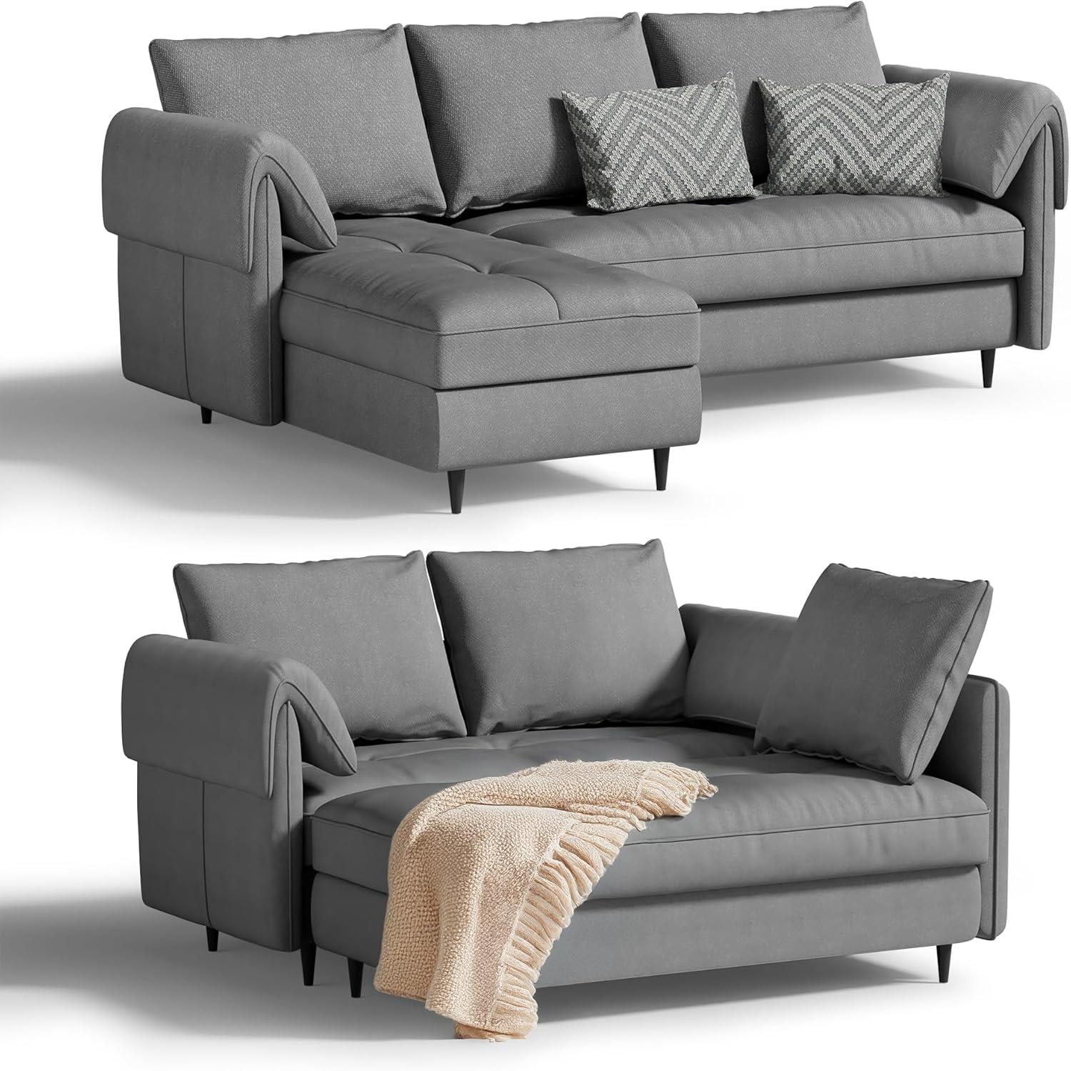 How We Use A Convertible L Shaped Sofa With Storage