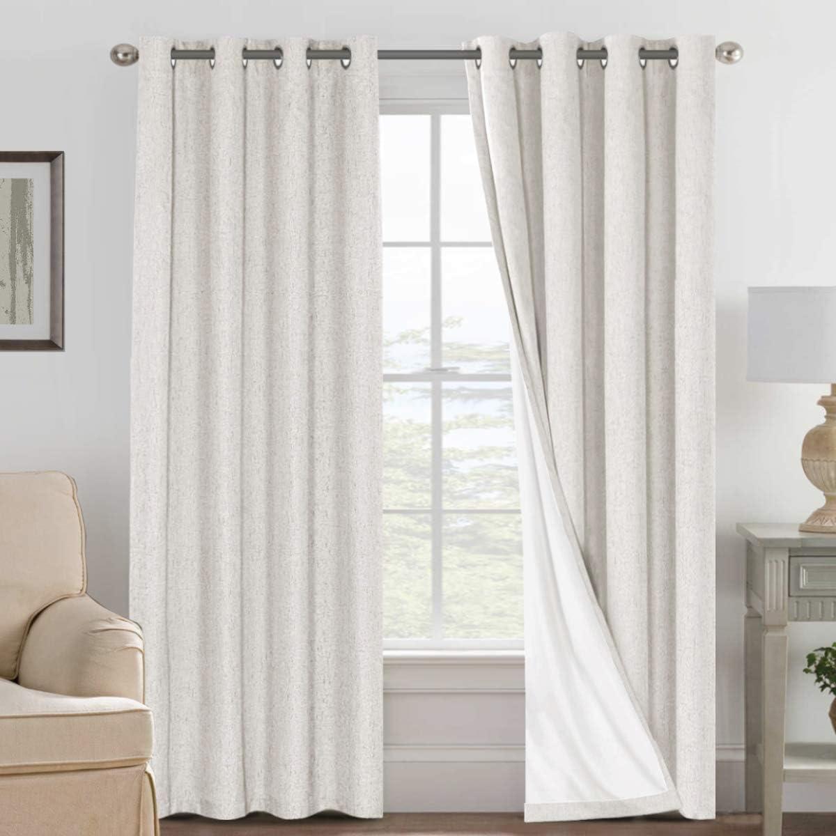 H.VERSAILTEX 100% Blackout Curtains Ivory — For Your Sleep