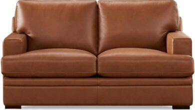 Hydeline Georgia Top Grain Leather Loveseat How It Fits You