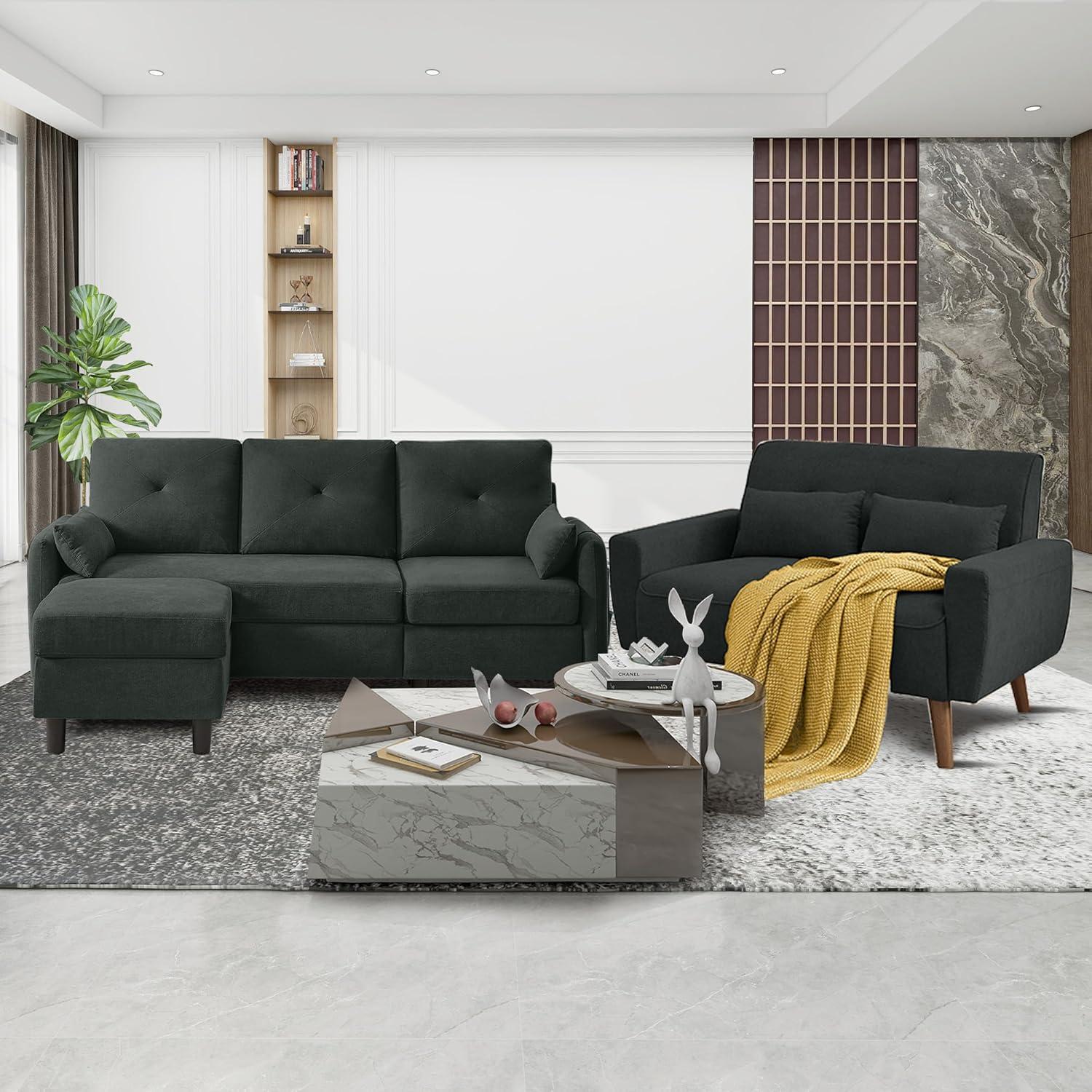 Jarenie Convertible Sectional Sofa Set Fits Your Space