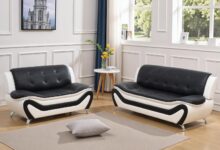 JBXBER 3-Piece Faux Leather Sofa Set for Your Compact Space