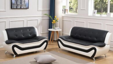 JBXBER 3-Piece Faux Leather Sofa Set for Your Compact Space