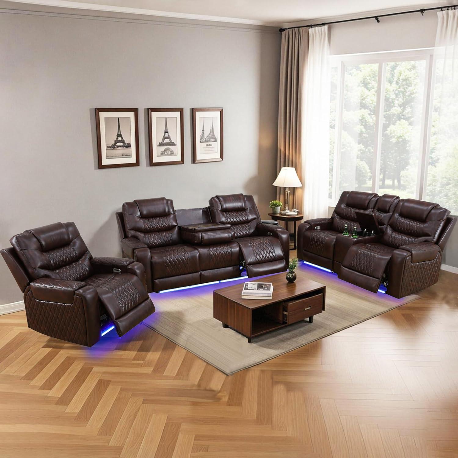 Jbxber Power Recliner Sofa Set Fits Your Living Room Life