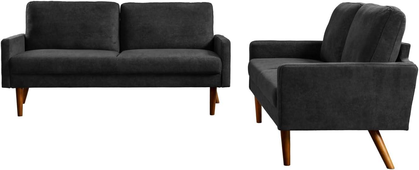 Kent velvet Sofa & Loveseat Set: Style Meets Cozy Comfort