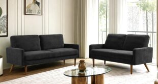 Kent Velvet Sofa Loveseat Set Style Meets Cozy Comfort